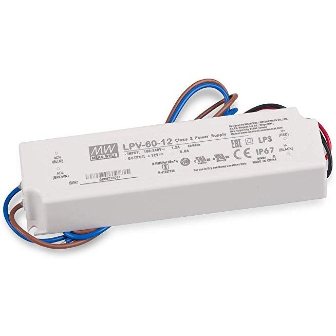 Alimentation LED 12V DC 100W IP67 - ME-LPV-100-12