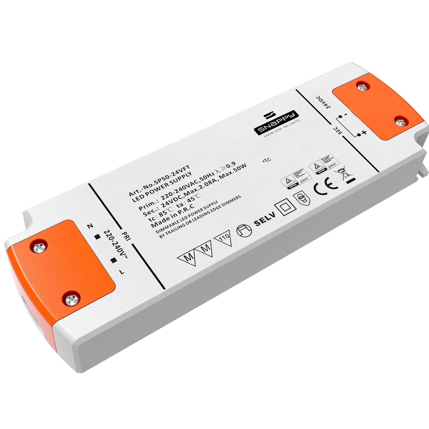 Driver dimmable Snappy 24V 50W IP20