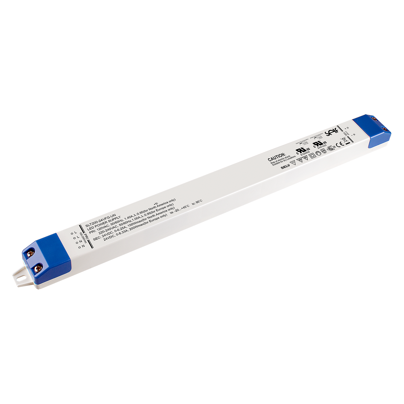 Driver LED 24VFG-UN 200W IP20 - ultra plat