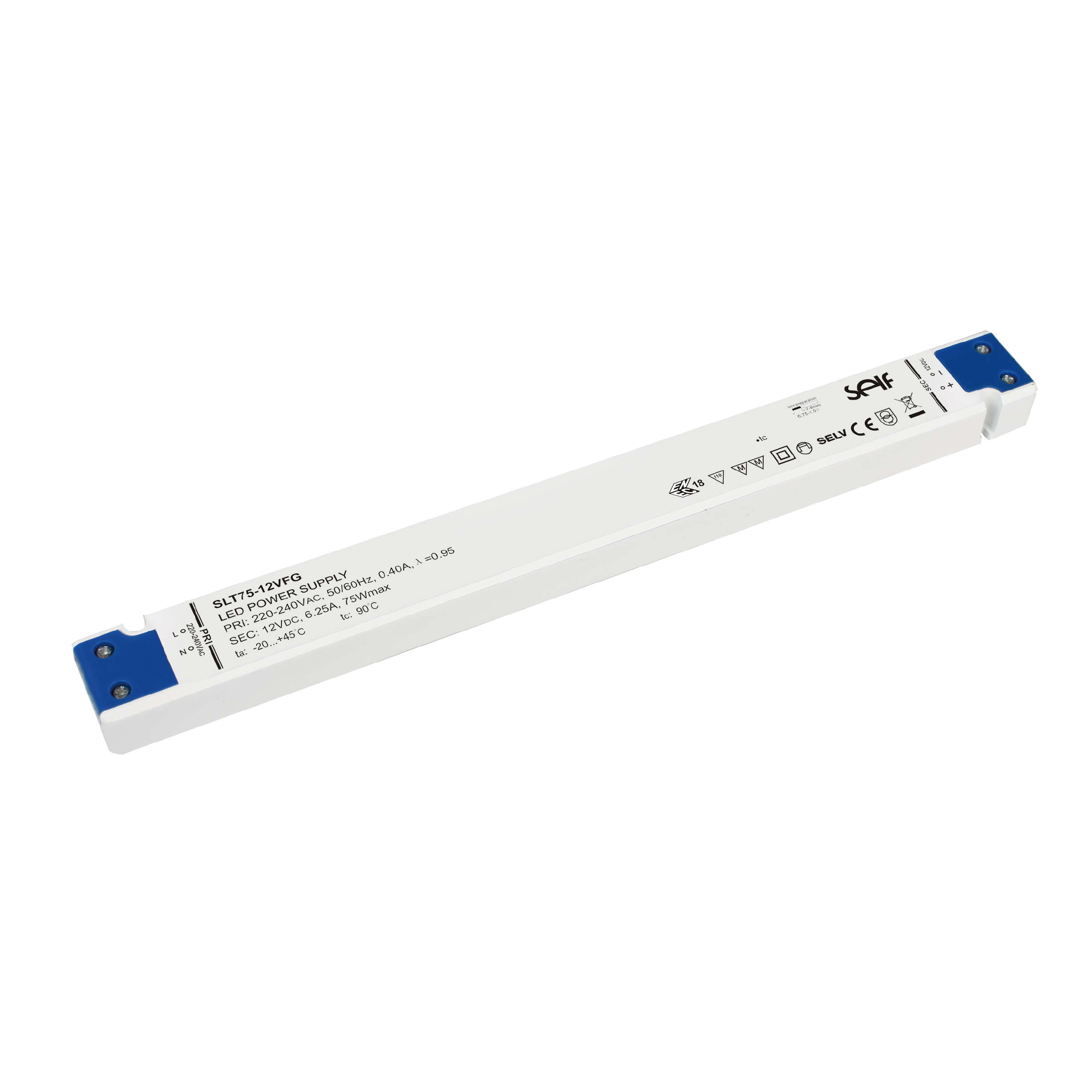 Driver LED 24VFG-UN 75W IP20 - ultra plat