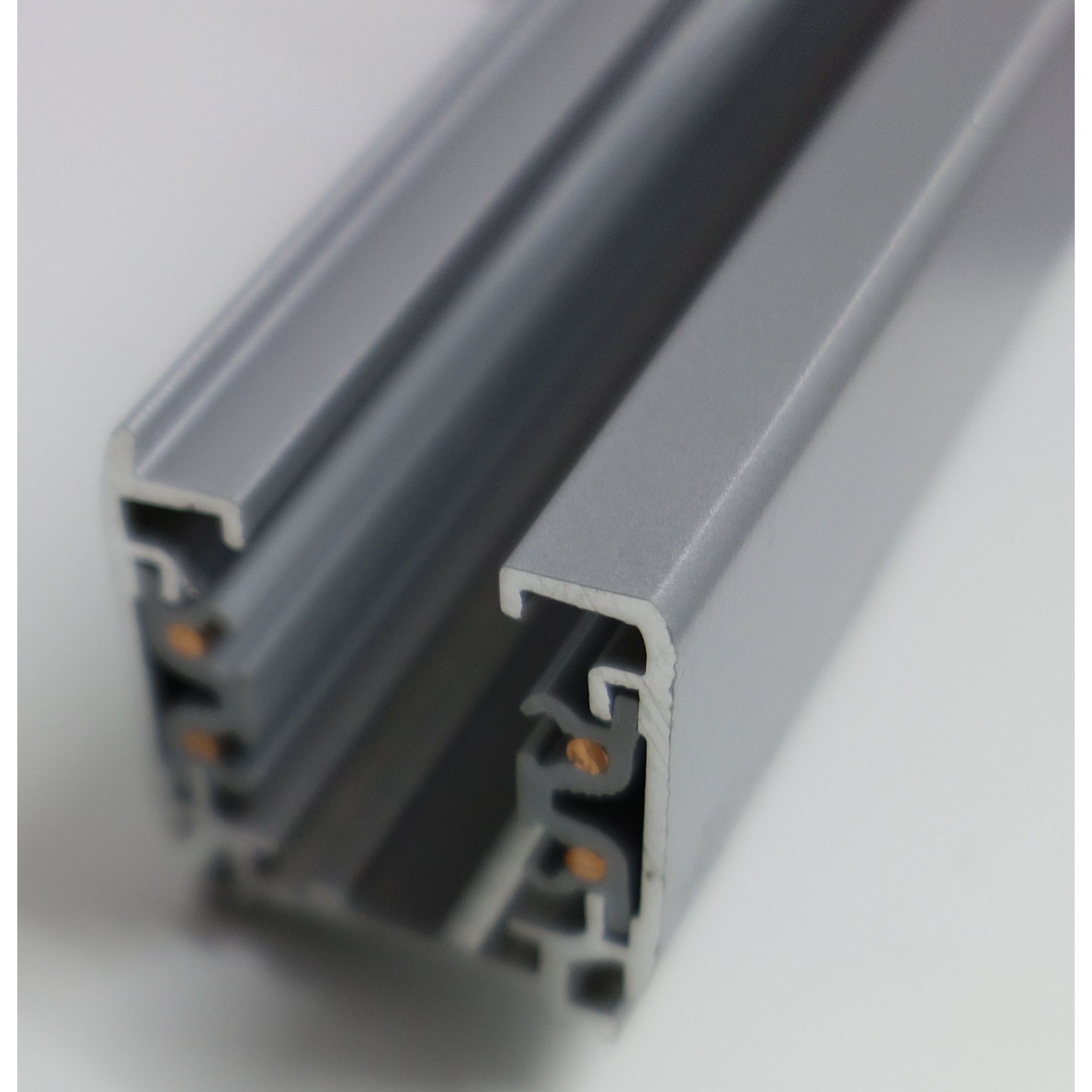 Rail 3 phases 2m - finition gris