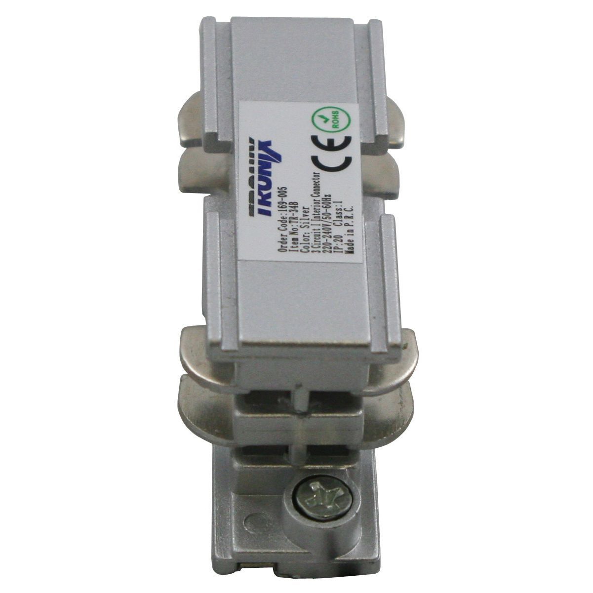 Connecteur - I - en ligne intérieur rail 3 phases GRIS XTS21