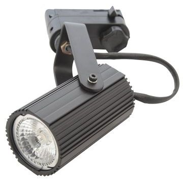 Spot pour rail 3 phases GU10 couleur noir