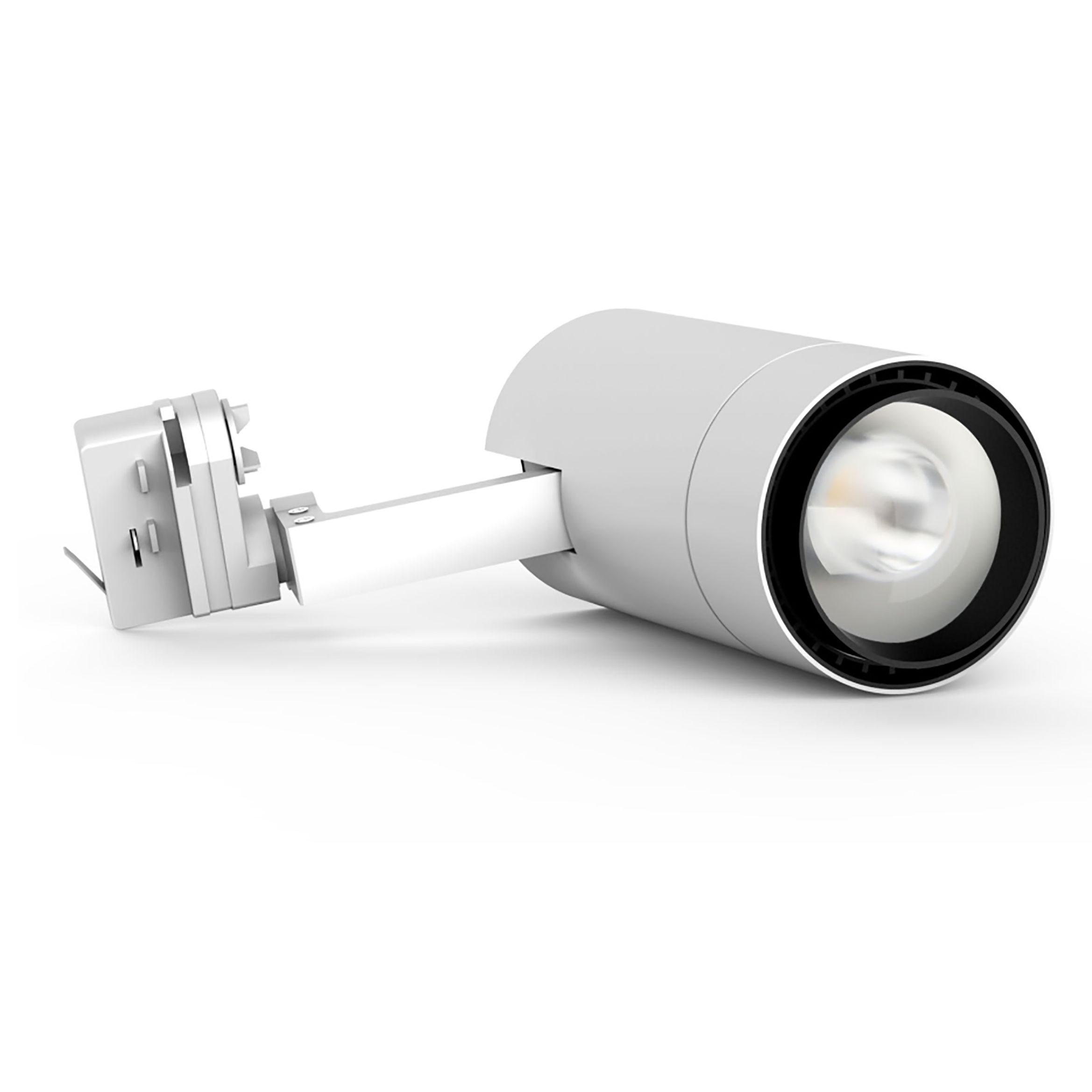 Projecteur blanc LED COB 3 phases sur rail 35W 3720L 3000K 10-60° IRC80