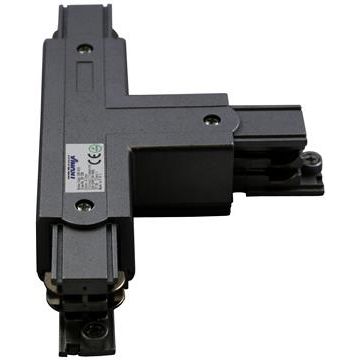 Eclairage sur rail 3 phases Connecteur T alim Noir XTS40