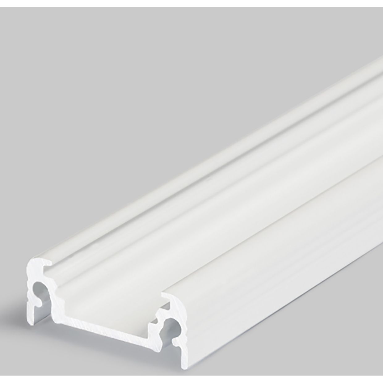 Profilé alu blanc Surface10 1M avec diffuseur dépoli