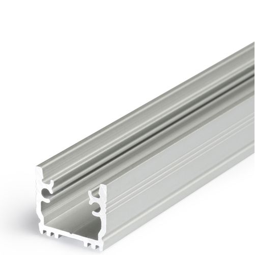 Profilé alu anodisé Floor12 - 2M avec diffuseur dépoli