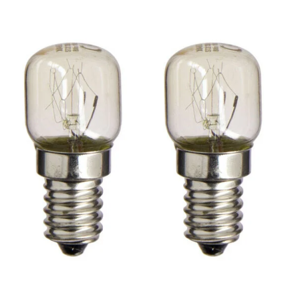 Ampoule Incand. Poire Four E14 15W (300°) Lot de 2