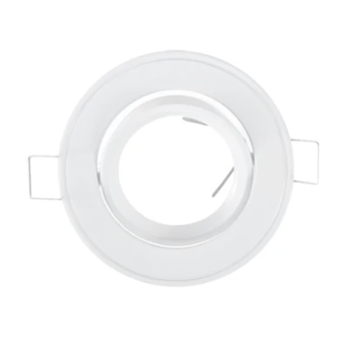 Rondelle fonte d'alu basculant - Alu Blanc rond diam 86mm