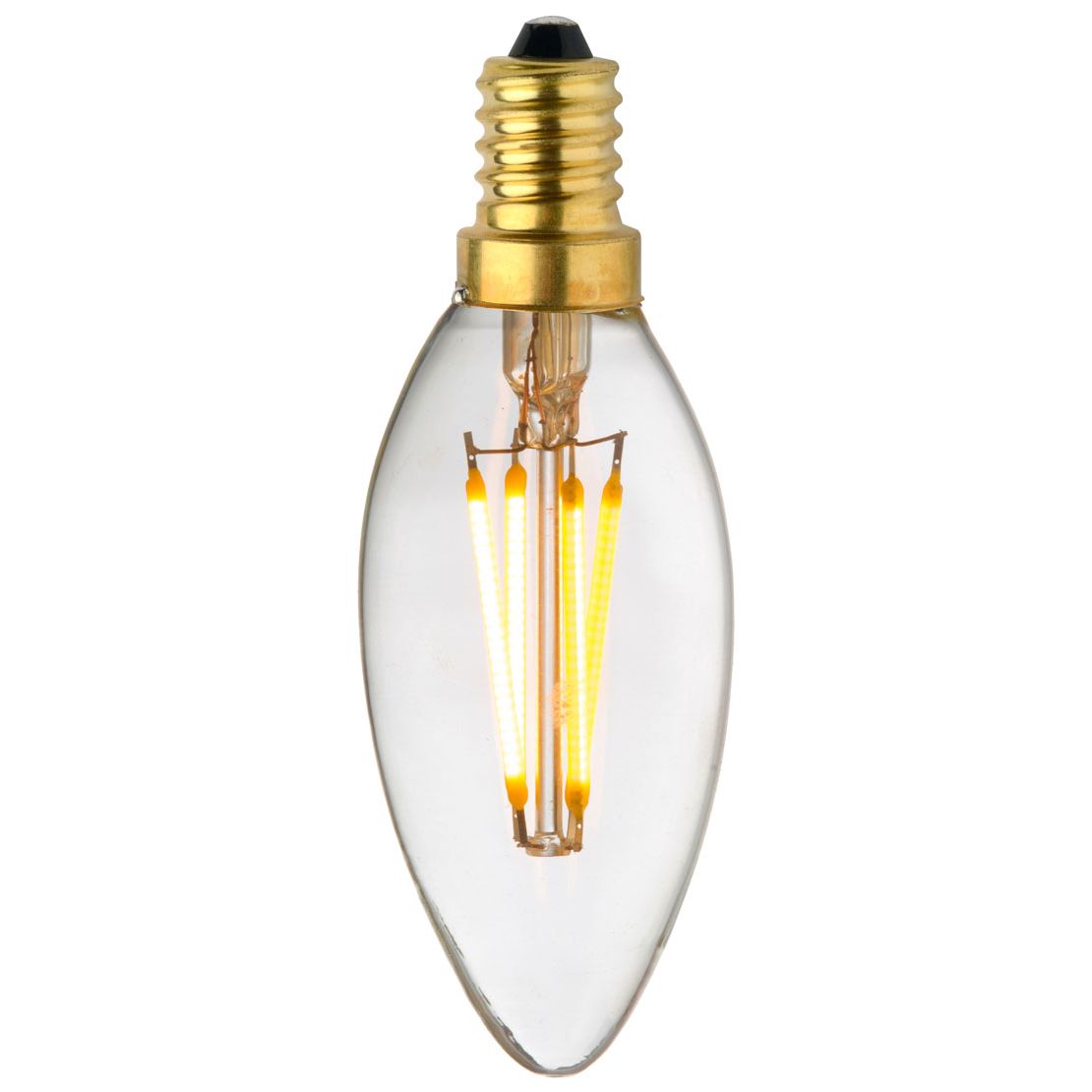 Ampoule LED Fil. Flamme claire 2700K 4W 420L E14 dim.