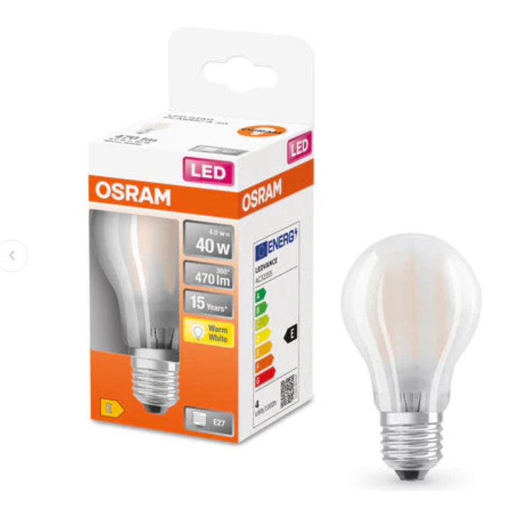 Ampoule LED Fil A60 Dépolie 2700k 4W 470L E27