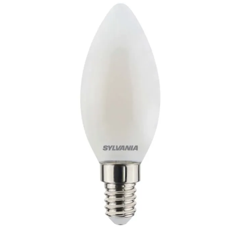 AMPOULE LED RETRO FLAMME TOLEDO SATINÉE E14 SYLVANIA 6W 806LM - BLANC