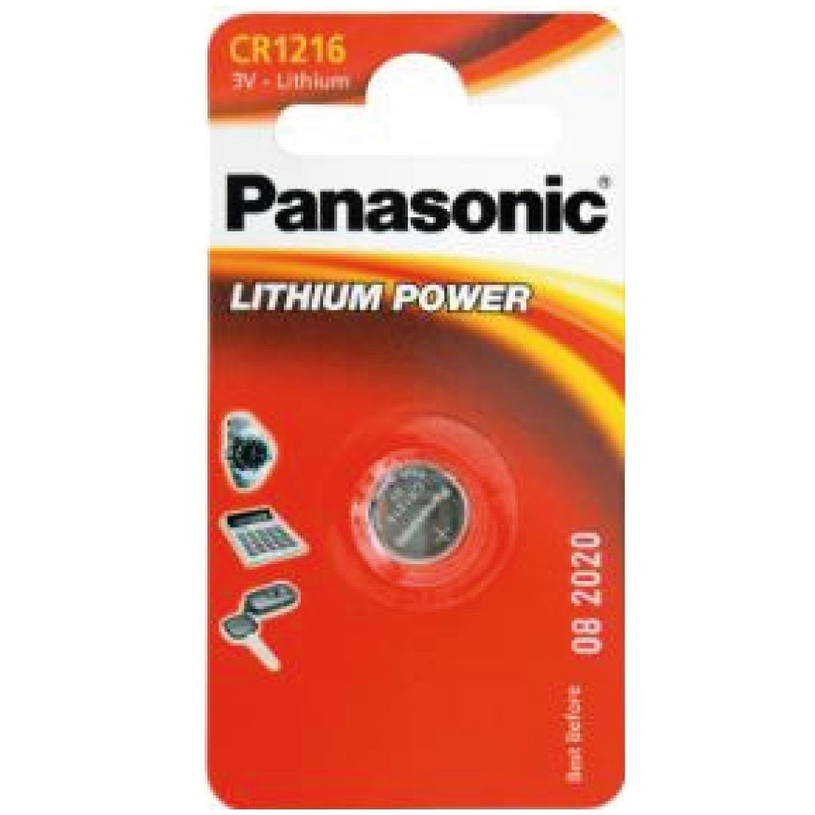 Pile bouton lithium CR-1216 Panasonic -x1