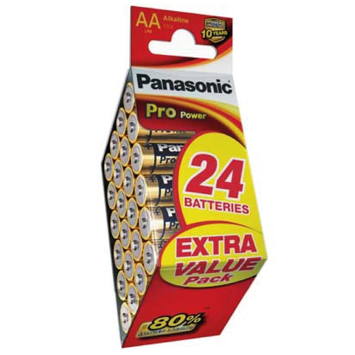 Pile Alcaline Panasonic LR6 AA PRO POWER -x24