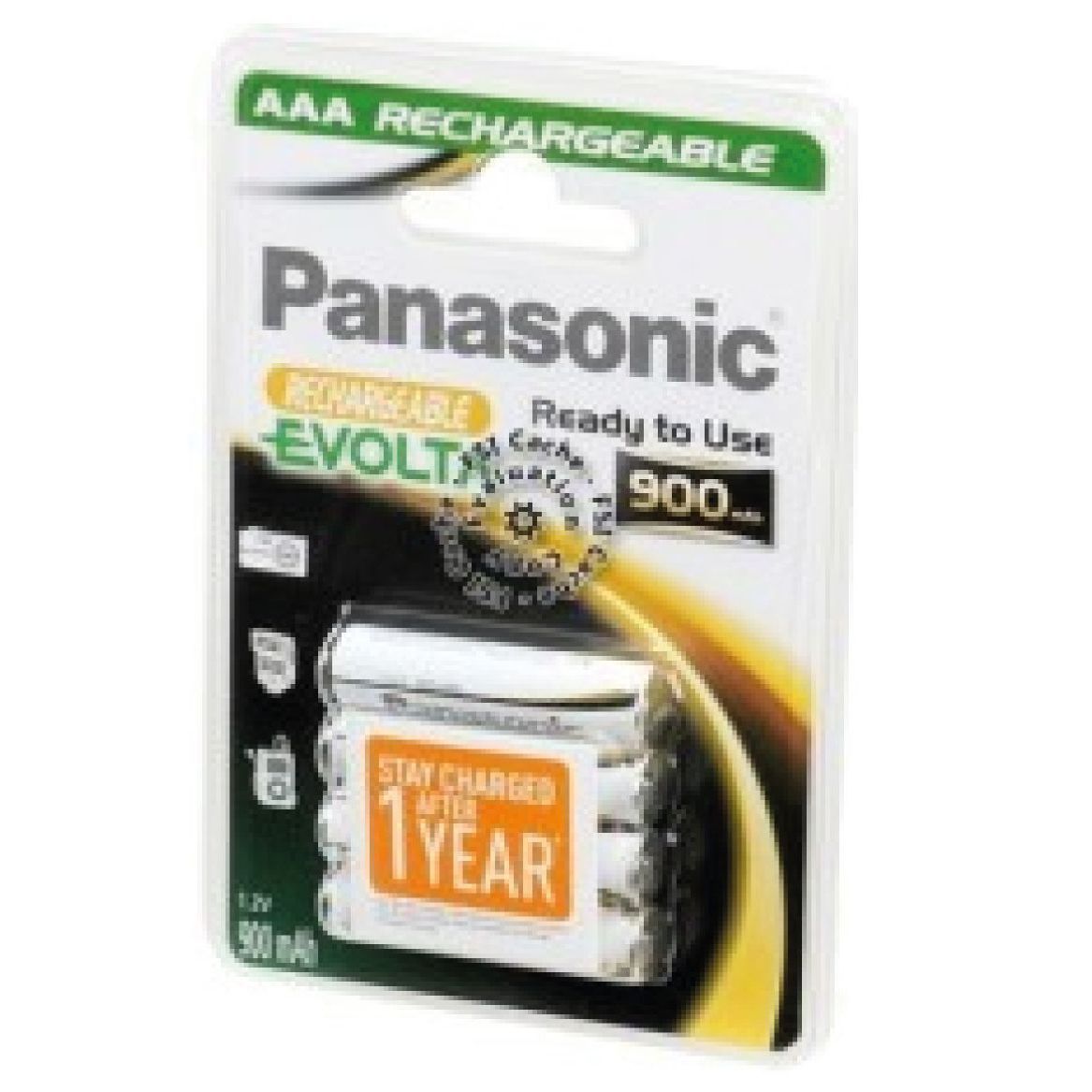 Pile recharchageable Panasonic AAA R2U 900 mAh -x4