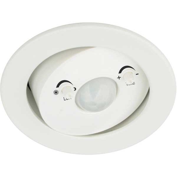 Détecteur de présence Rond Orientable Blanc