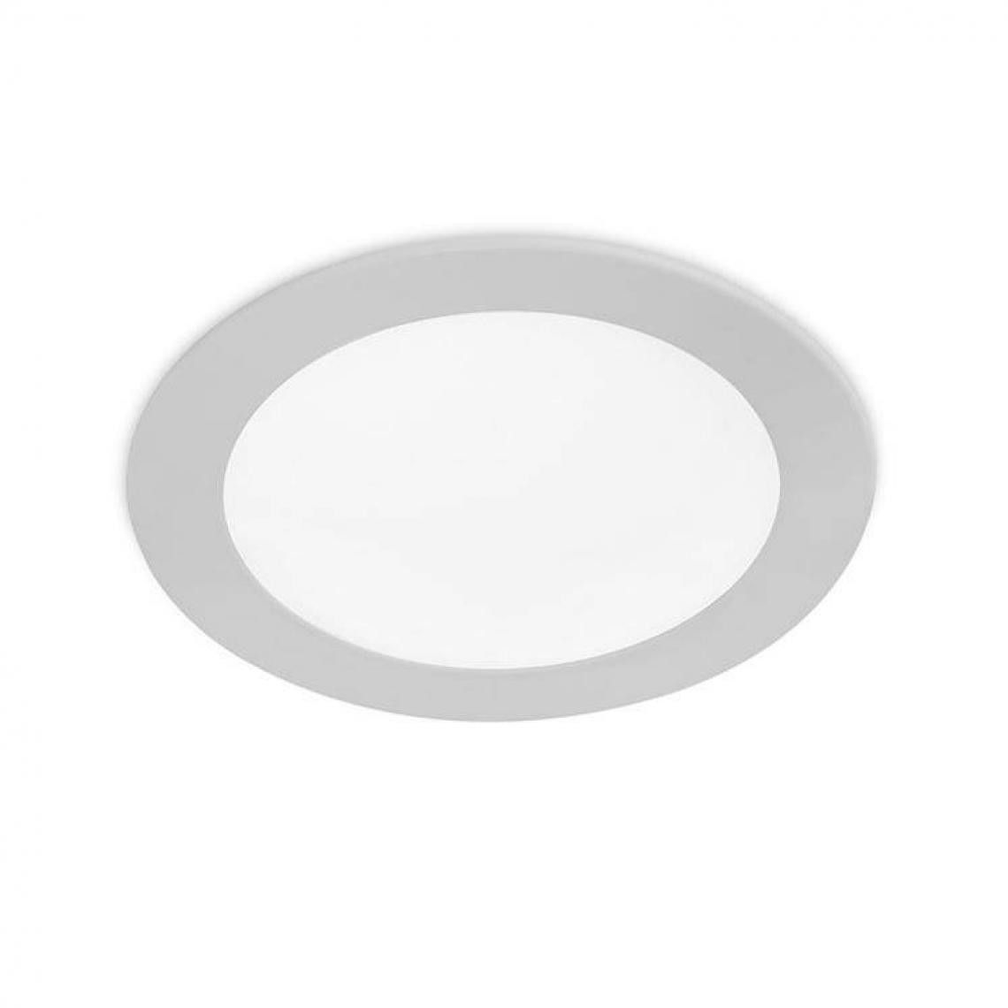 Downlight LED Rond Fixe 14,5W PVC GRIS 4000K