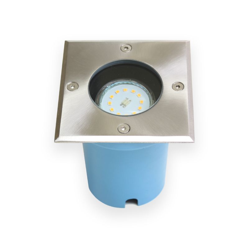 Projecteur de sol encastré carré - GU10 Non inclus