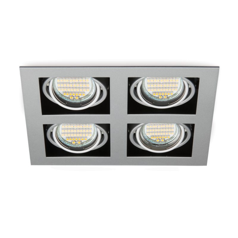 Downlight ZSARA 4 Spots GU10 IP20 230V max 50W