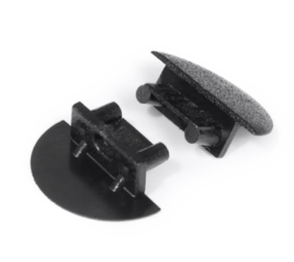 Terminaison BEGTIN12 noir passage de câble (set de 2)