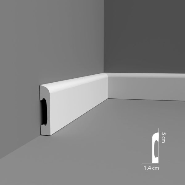 Moulure Plinthe passe câble MD004 2M - STANDARD