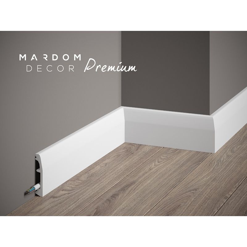 Moulure Plinthe passe câble MD017P 2M - PREMIUM