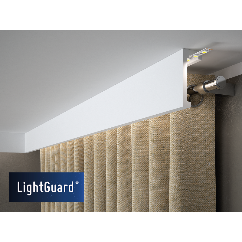 Moulure Cache rideau pour LED QL026 2M40 - STANDARD
