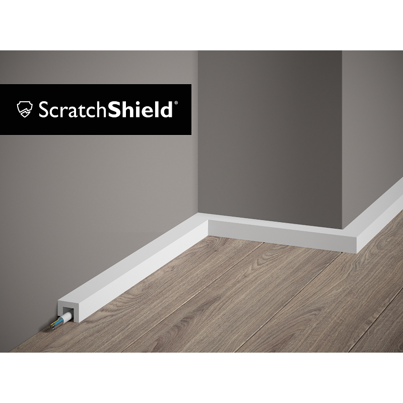 Moulure Plinthe passe câble QL021 2M - STANDARD