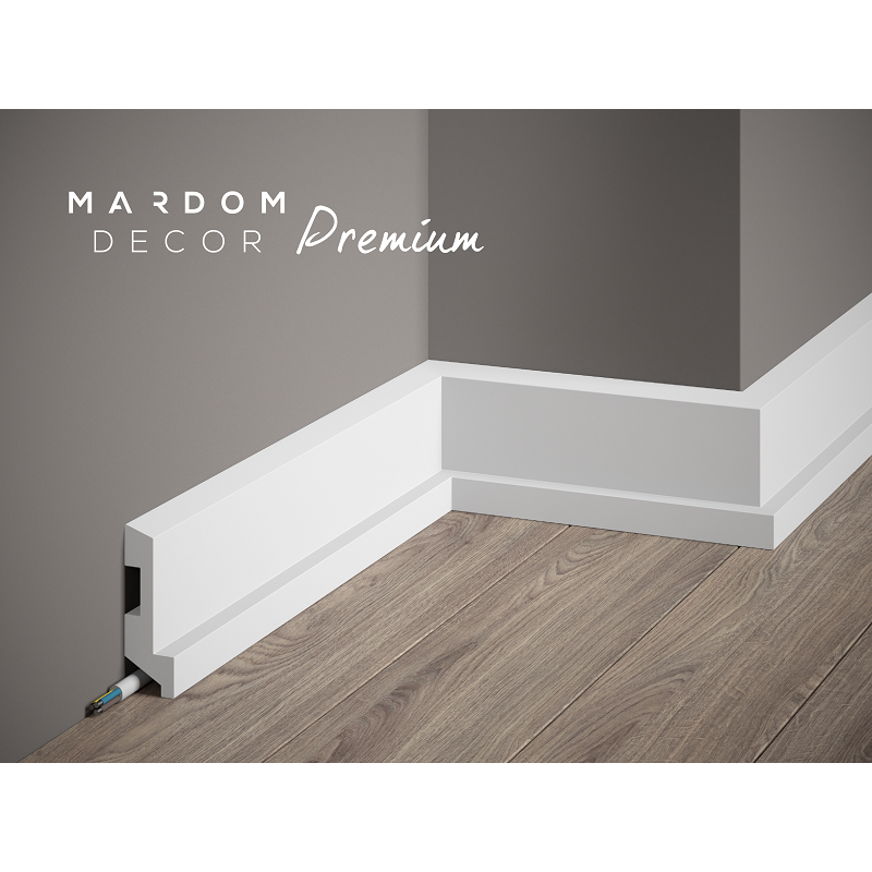 Moulure Plinthe passe câble MD024P 2M - PREMIUM