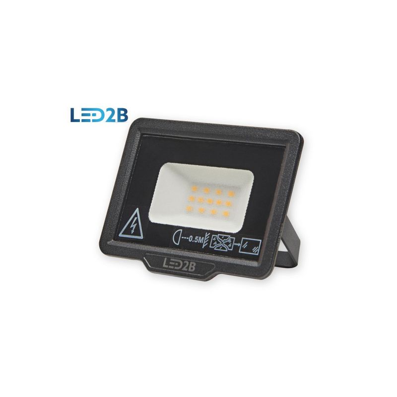 Projecteur LED 2B IP65 4000K 10W 800L noir