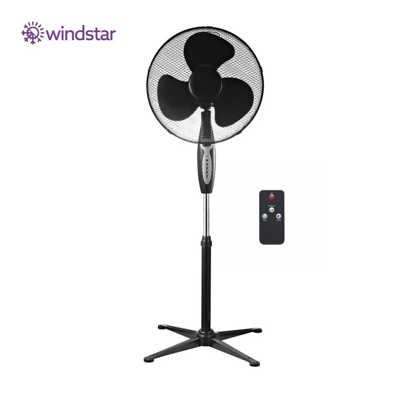 Ventilateur Viento 45W Noir avec télécommande