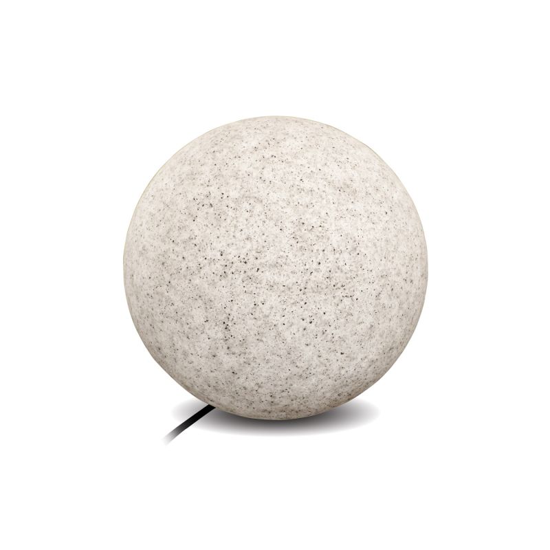 Sphère LED garden ball L gris - E27