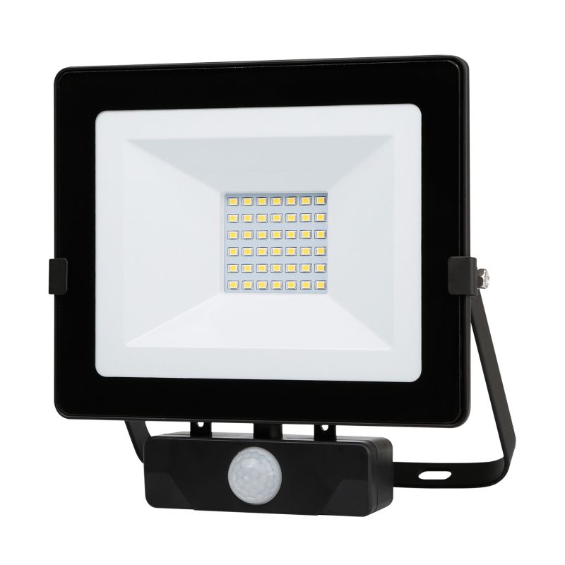 Projecteur LED MHNC IP65 4000K 30W 2700L IRC80 avec détecteur