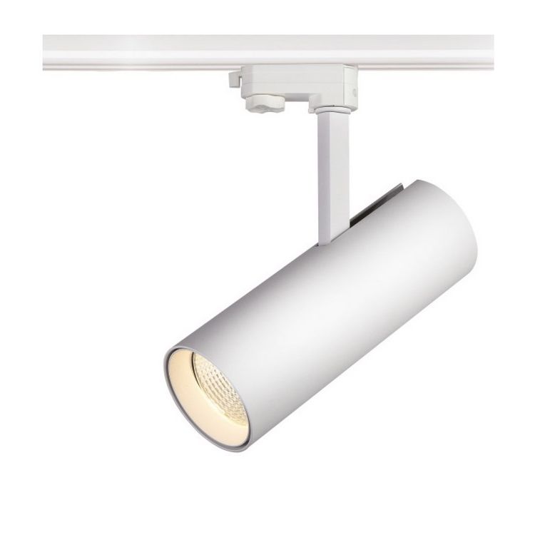 Projecteur Nextrack Blanc NT4 pour rail 3Ph. Mini 20W 36° 3000K 1800L