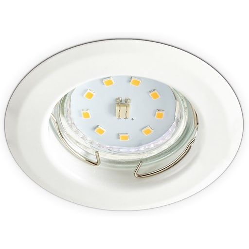 Rondelle métal ronde fixe - Blanche