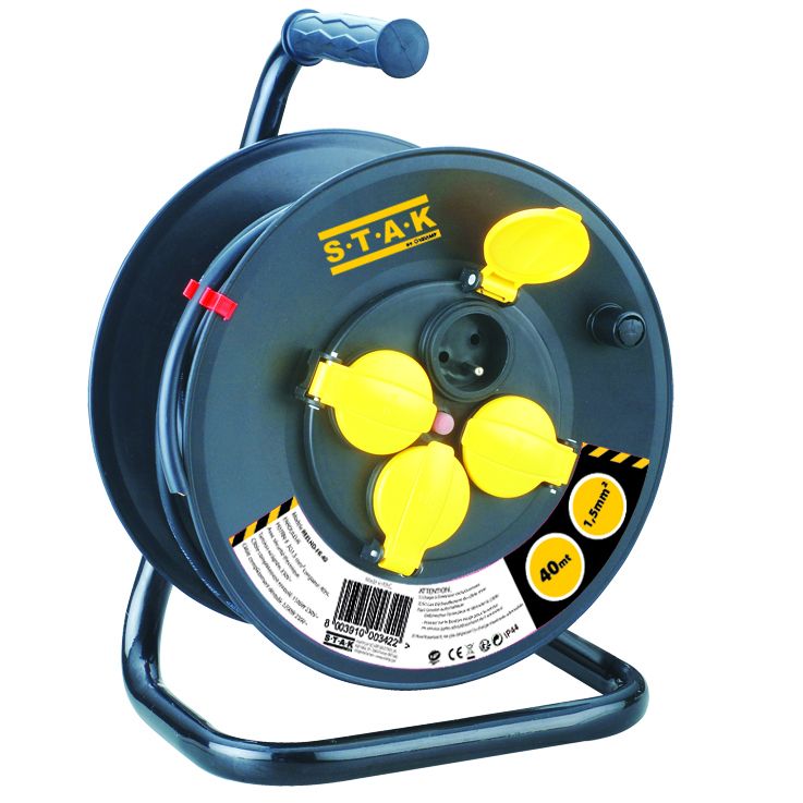 Enrouleur chantier -4P -H07RN -F3G1.5MM2,-40M -IP44 -REELHD-FR-40