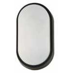 Hublot oval LED 14W 1000L +2 covers blanc et noir interchangeable