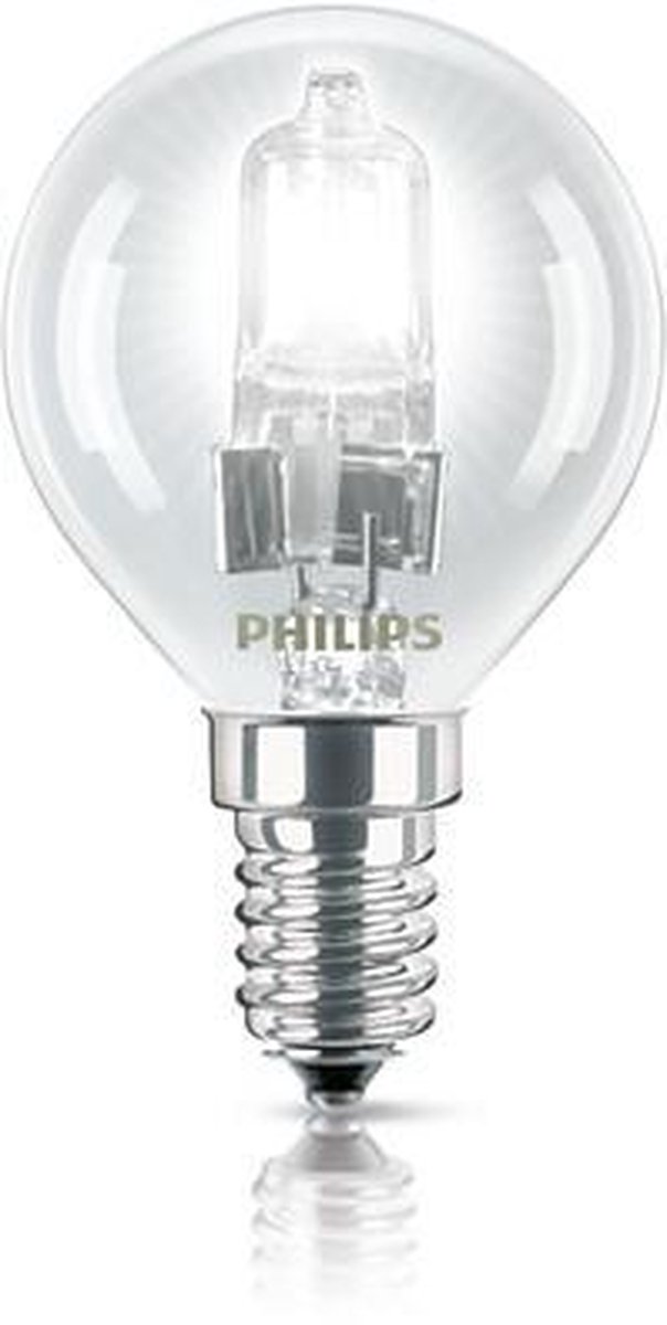 Ampoule halogène Philipps Ecoclassic30 mini-sphérique P45 28W E14