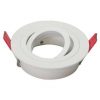Rondelle métal ronde basculante Blanche - perçage 80mm - Image 2
