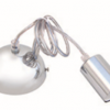 Suspension pourAmpoules E27 câble 90cm en métal chrome -PS090-CHROME - Image 2