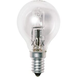 Ampoule halogène Mini sphérique P45 claire 28W E14 - Image 2