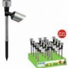 Borne LED solaire 1 LED. En plastique finition alu -SUNSPOT - Image 2
