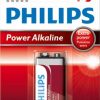 Pile 6 LR61 9V PHILIPS Power Alcaline sous blister - Image 2