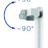 Etrier pour tube rond Solaar +90° / -90°